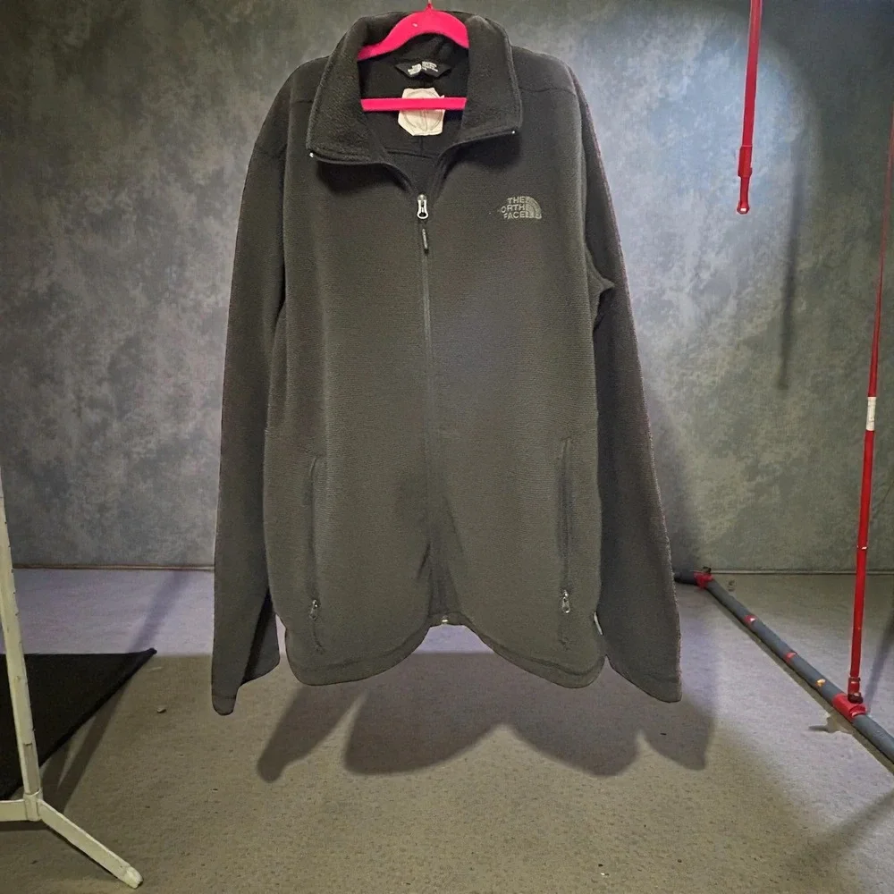 The North Face Mens Fleece Full‎ Zip Jacket Black L G